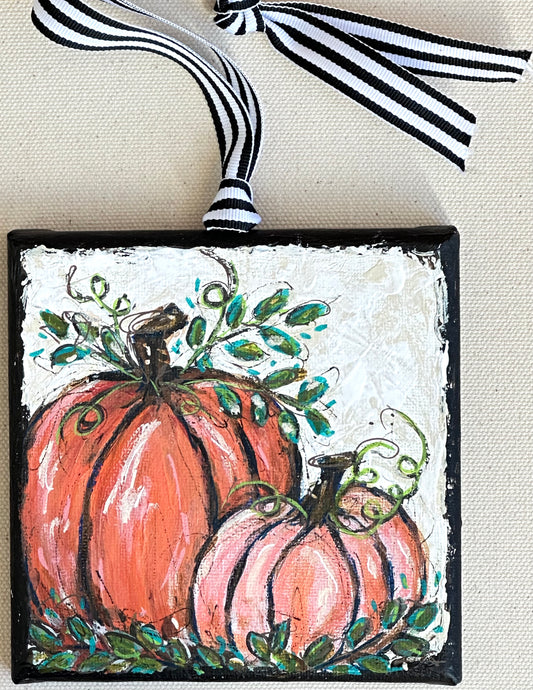 Cozy Coral Pumpkins