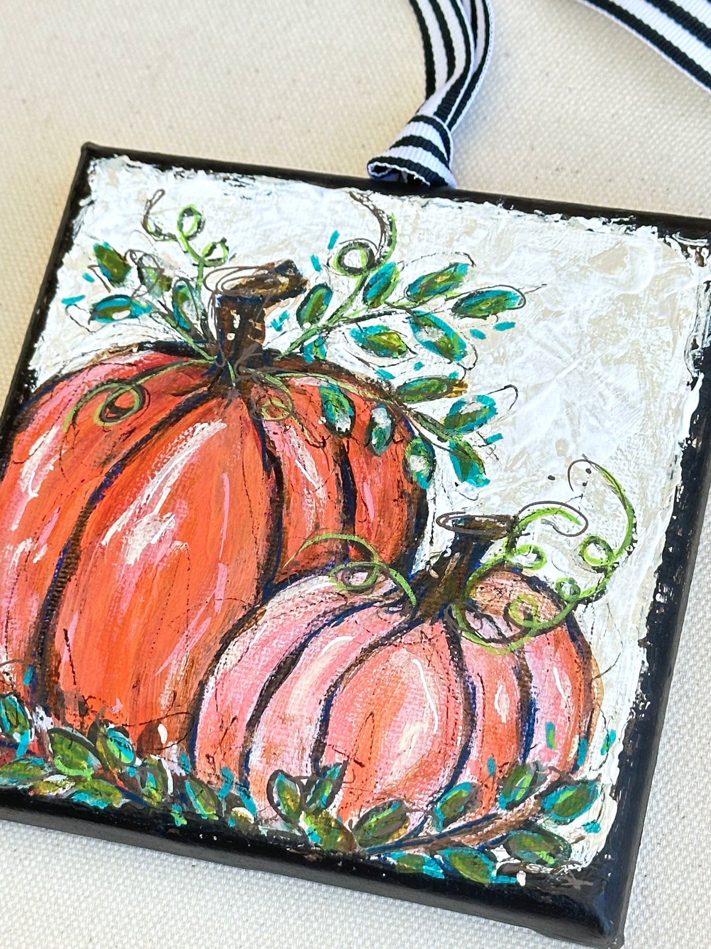 Cozy Coral Pumpkins