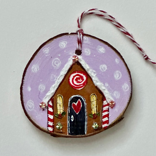 Gingerbread Wooden Ornament