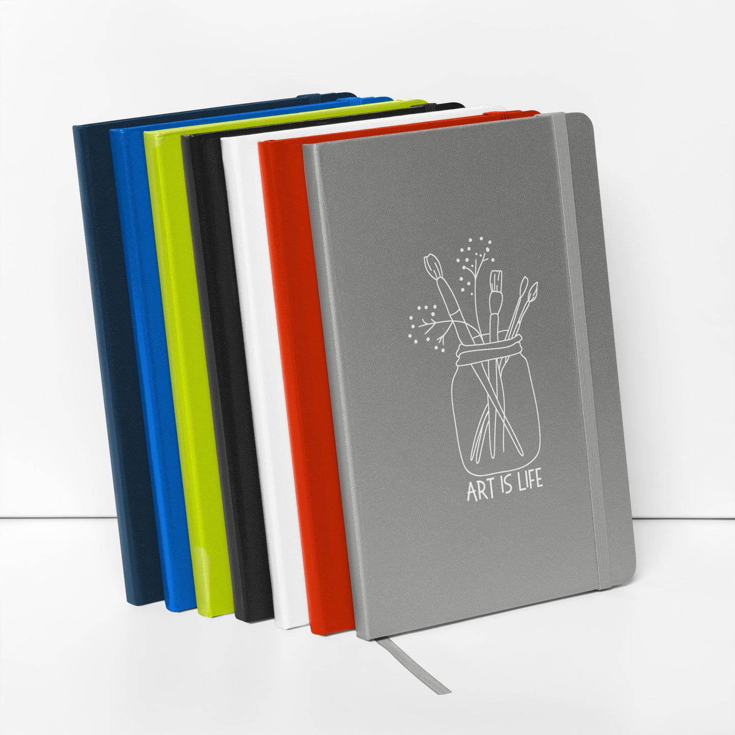 Art is Life hardcover bound notebook perfect for your creative musings.