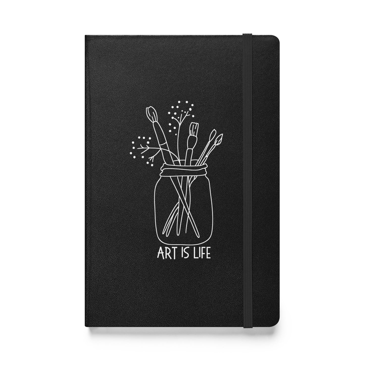 Art is Life hardcover bound notebook perfect for your creative musings.