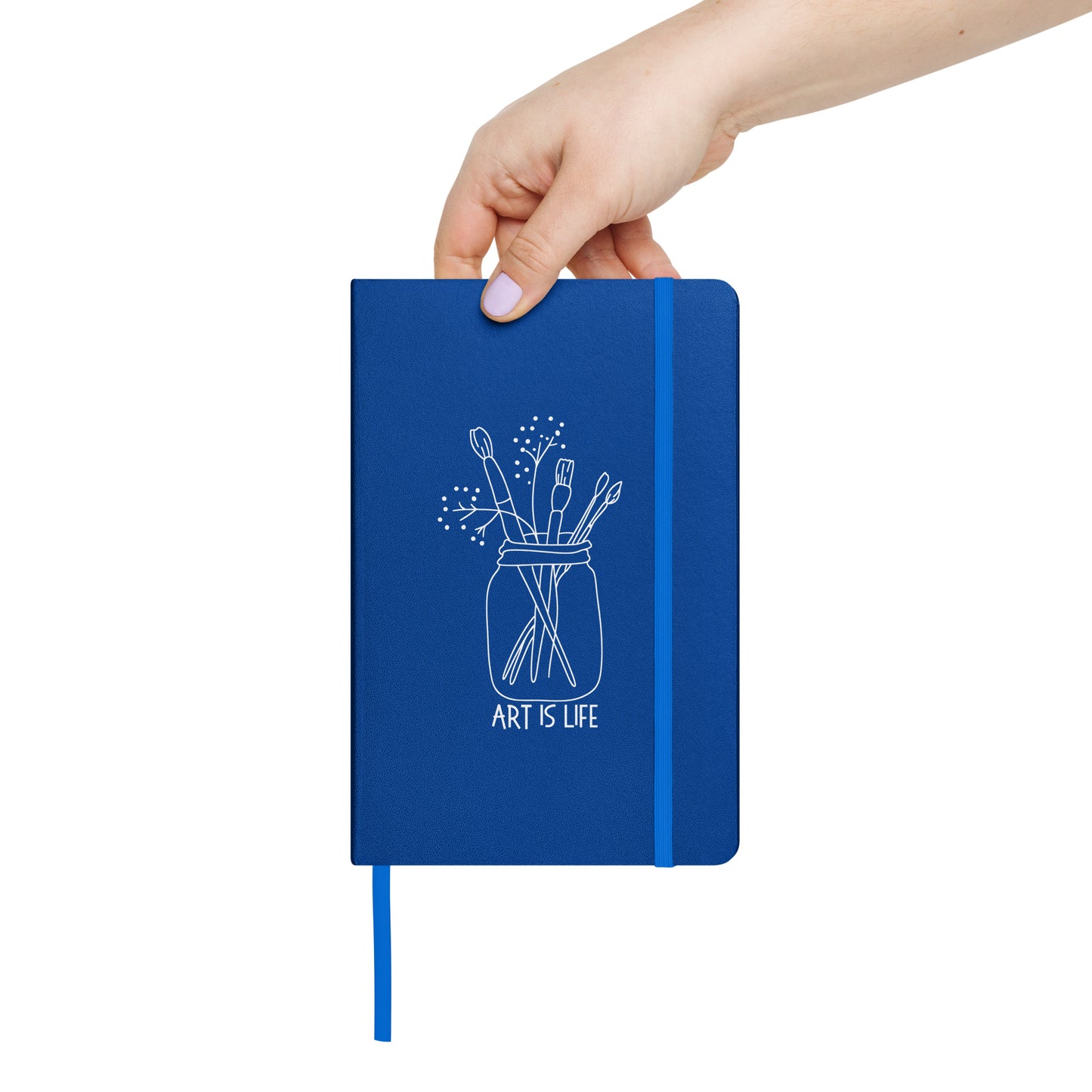 Art is Life hardcover bound notebook perfect for your creative musings.