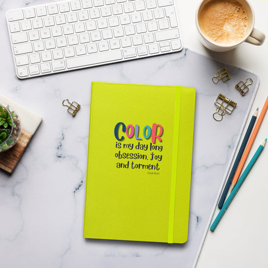 Color is my... hardcover bound notebook journal, creative musings.