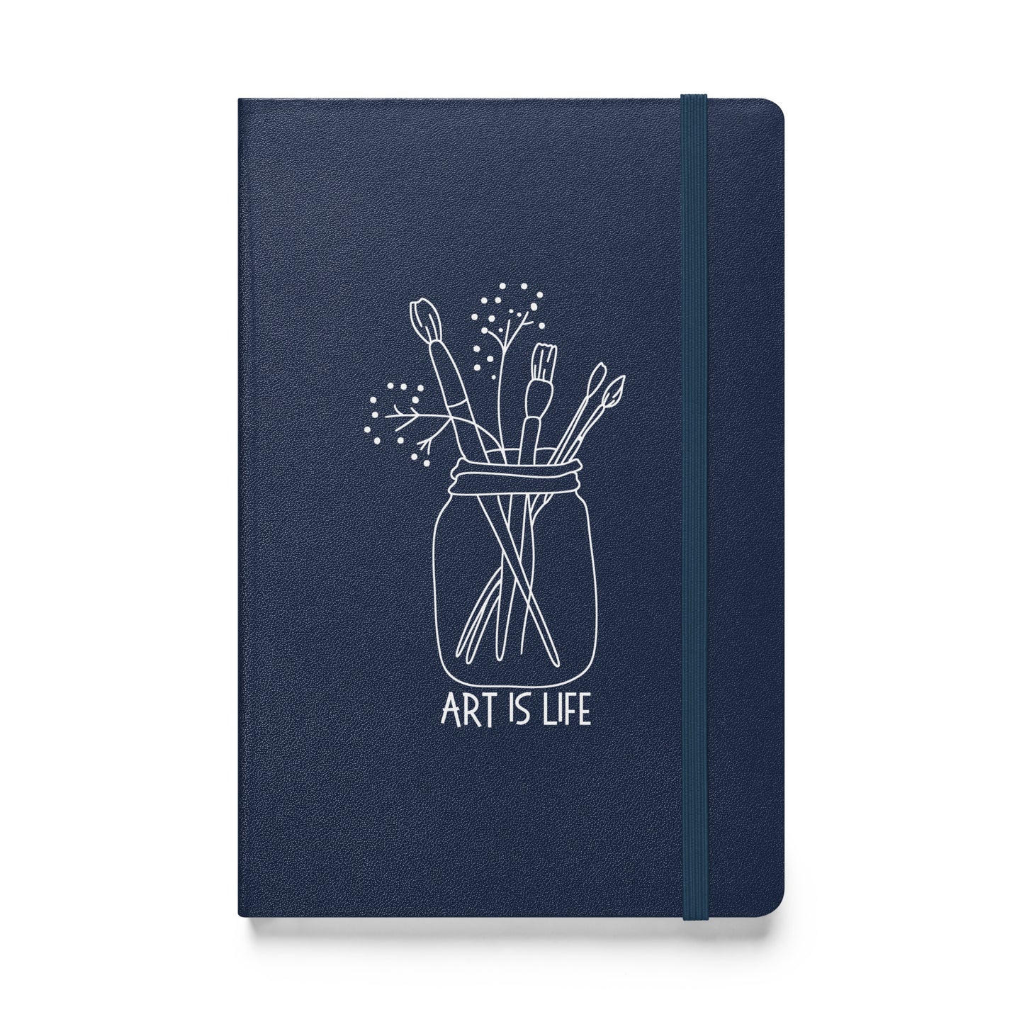 Art is Life hardcover bound notebook perfect for your creative musings.