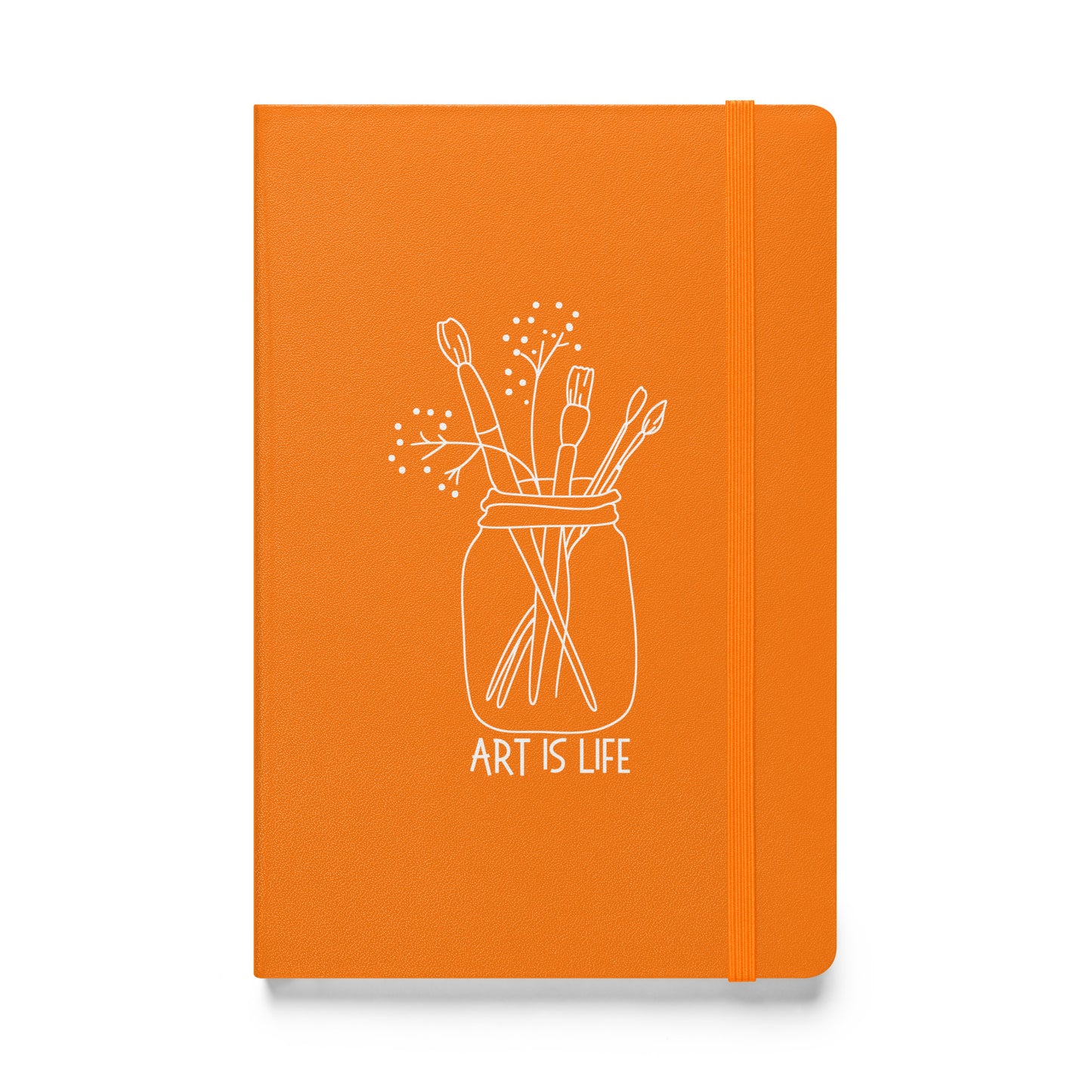 Art is Life hardcover bound notebook perfect for your creative musings.