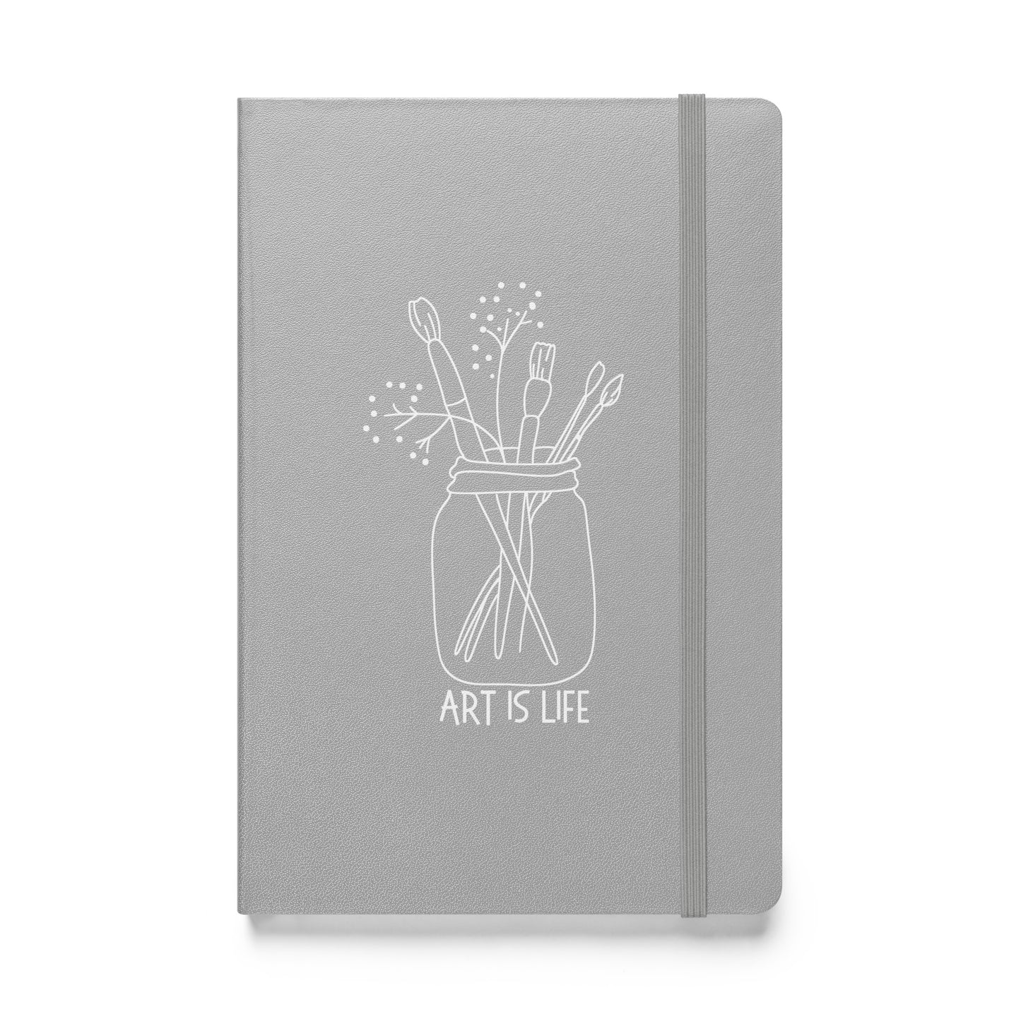 Art is Life hardcover bound notebook perfect for your creative musings.