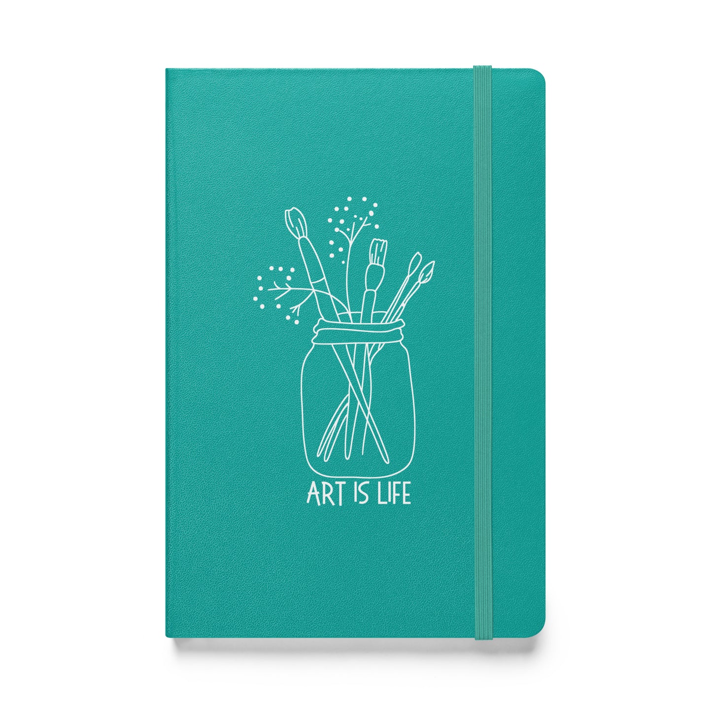 Art is Life hardcover bound notebook perfect for your creative musings.